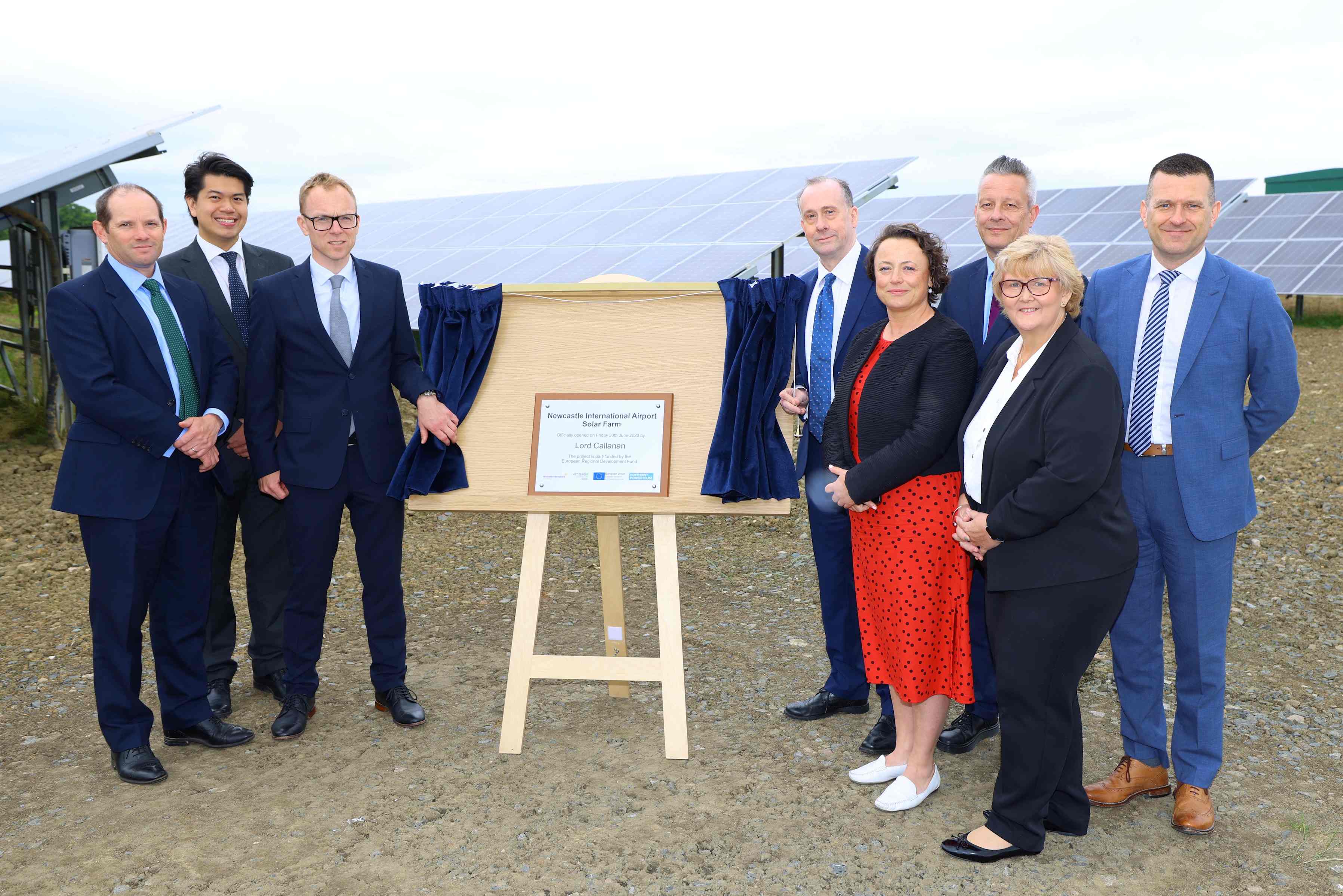 Newcastle International Airport Solar Farm is Officially Opened